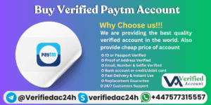 Buy Verified Paytm Account